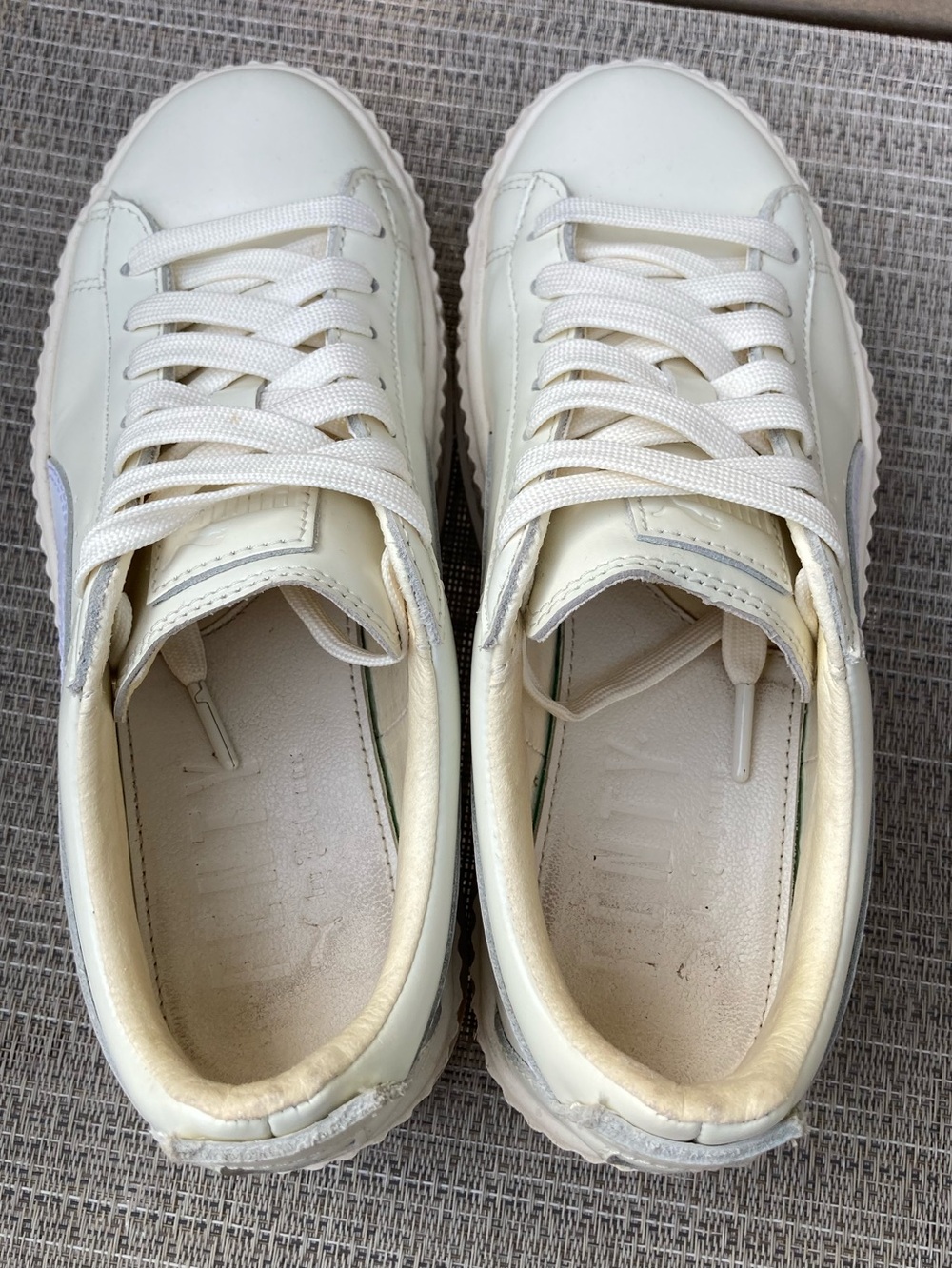 Fenty Puma by Rihanna white platform cleated creepers women's 8 - Picture 3 of 8